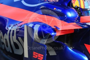 World © Octane Photographic Ltd. Formula 1 - Winter Test 1. Carlos Sainz - Scuderia Toro Rosso STR12. Circuit de Barcelona-Catalunya. Wednesday 1st March 2017. Digital Ref :1782CB1D8431