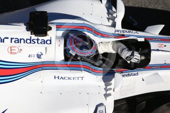 World © Octane Photographic Ltd. Formula 1 - Winter Test 1. Lance Stroll - Williams Martini Racing FW40. Circuit de Barcelona-Catalunya. Wednesday 1st March 2017. Digital Ref :1782CB1D8454