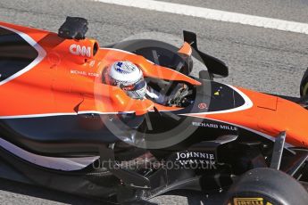 World © Octane Photographic Ltd. Formula 1 - Winter Test 1. Fernando Alonso - McLaren Honda MCL32. Circuit de Barcelona-Catalunya. Wednesday 1st March 2017. Digital Ref :1782CB1D8472