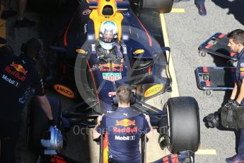 World © Octane Photographic Ltd. Formula 1 - Winter Test 1. Daniel Ricciardo - Red Bull Racing RB13. Circuit de Barcelona-Catalunya. Wednesday 1st March 2017. Digital Ref :1782CB1D8535