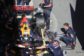 World © Octane Photographic Ltd. Formula 1 - Winter Test 1. Daniel Ricciardo - Red Bull Racing RB13. Circuit de Barcelona-Catalunya. Wednesday 1st March 2017. Digital Ref :1782CB1D8541