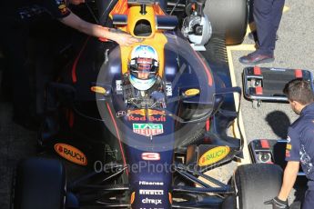 World © Octane Photographic Ltd. Formula 1 - Winter Test 1. Daniel Ricciardo - Red Bull Racing RB13. Circuit de Barcelona-Catalunya. Wednesday 1st March 2017. Digital Ref :1782CB1D8550