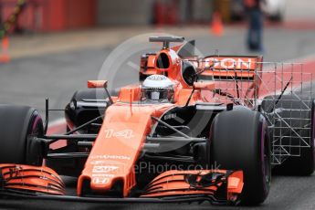 World © Octane Photographic Ltd. Formula 1 - Winter Test 1. Fernando Alonso - McLaren Honda MCL32. Circuit de Barcelona-Catalunya. Wednesday 1st March 2017. Digital Ref : 1782LB1D0001