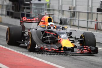 World © Octane Photographic Ltd. Formula 1 - Winter Test 1. Daniel Ricciardo - Red Bull Racing RB13. Circuit de Barcelona-Catalunya. Wednesday 1st March 2017. Digital Ref : 1782LB1D0068