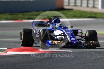 World © Octane Photographic Ltd. Formula 1 - Winter Test 1. Marcus Ericsson – Sauber F1 Team C36. Circuit de Barcelona-Catalunya. Wednesday 1st March 2017. Digital Ref :1782LB1D0183