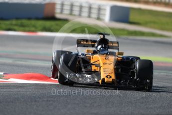 World © Octane Photographic Ltd. Formula 1 - Winter Test 1. Nico Hulkenberg - Renault Sport F1 Team R.S.17. Circuit de Barcelona-Catalunya. Wednesday 1st March 2017. Digital Ref :1782LB1D0263