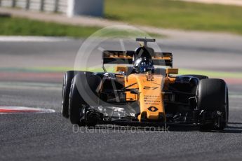 World © Octane Photographic Ltd. Formula 1 - Winter Test 1. Nico Hulkenberg - Renault Sport F1 Team R.S.17. Circuit de Barcelona-Catalunya. Wednesday 1st March 2017. Digital Ref :1782LB1D0313
