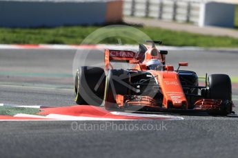 World © Octane Photographic Ltd. Formula 1 - Winter Test 1. Fernando Alonso - McLaren Honda MCL32. Circuit de Barcelona-Catalunya. Wednesday 1st March 2017. Digital Ref :1782LB1D0431