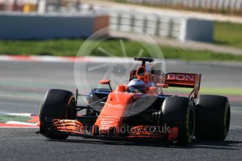 World © Octane Photographic Ltd. Formula 1 - Winter Test 1. Fernando Alonso - McLaren Honda MCL32. Circuit de Barcelona-Catalunya. Wednesday 1st March 2017. Digital Ref :1782LB1D0438