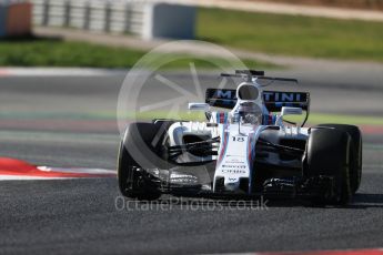 World © Octane Photographic Ltd. Formula 1 - Winter Test 1. Lance Stroll - Williams Martini Racing FW40. Circuit de Barcelona-Catalunya. Wednesday 1st March 2017. Digital Ref :1782LB1D0492