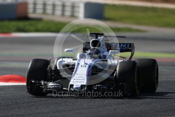 World © Octane Photographic Ltd. Formula 1 - Winter Test 1. Lance Stroll - Williams Martini Racing FW40. Circuit de Barcelona-Catalunya. Wednesday 1st March 2017. Digital Ref :1782LB1D0520