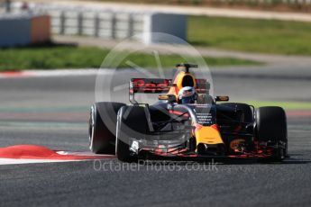 World © Octane Photographic Ltd. Formula 1 - Winter Test 1. Daniel Ricciardo - Red Bull Racing RB13. Circuit de Barcelona-Catalunya. Wednesday 1st March 2017. Digital Ref :1782LB1D0530