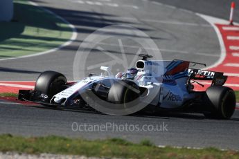 World © Octane Photographic Ltd. Formula 1 - Winter Test 1. Lance Stroll - Williams Martini Racing FW40. Circuit de Barcelona-Catalunya. Wednesday 1st March 2017. Digital Ref :1782LB1D0894