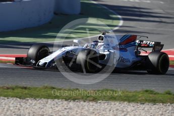 World © Octane Photographic Ltd. Formula 1 - Winter Test 1. Lance Stroll - Williams Martini Racing FW40. Circuit de Barcelona-Catalunya. Wednesday 1st March 2017. Digital Ref :1782LB1D0907