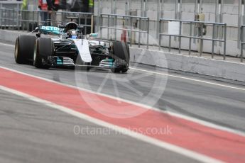 World © Octane Photographic Ltd. Formula 1 - Winter Test 1. Valtteri Bottas - Mercedes AMG Petronas F1 W08 EQ Energy+. Circuit de Barcelona-Catalunya. Wednesday 1st March 2017. Digital Ref : 1782LB1D9574