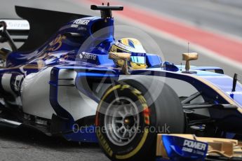 World © Octane Photographic Ltd. Formula 1 - Winter Test 1. Marcus Ericsson – Sauber F1 Team C36. Circuit de Barcelona-Catalunya. Wednesday 1st March 2017. Digital Ref : 1782LB1D9651