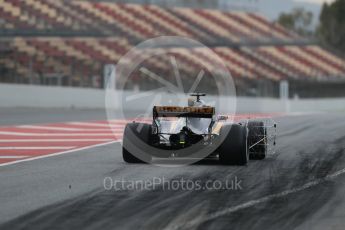 World © Octane Photographic Ltd. Formula 1 - Winter Test 1. Jolyon Palmer - Renault Sport F1 Team R.S.17. Circuit de Barcelona-Catalunya. Wednesday 1st March 2017. Digital Ref : 1782LB1D9698