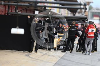 World © Octane Photographic Ltd. Formula 1 - Winter Test 1. Jolyon Palmer - Renault Sport F1 Team R.S.17. Circuit de Barcelona-Catalunya. Wednesday 1st March 2017. Digital Ref : 1782LB1D9734