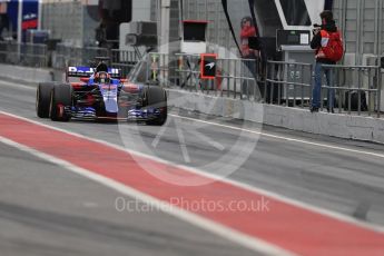 World © Octane Photographic Ltd. Formula 1 - Winter Test 1. Daniil Kvyat - Scuderia Toro Rosso STR12. Circuit de Barcelona-Catalunya. Wednesday 1st March 2017. Digital Ref : 1782LB1D9815