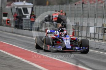 World © Octane Photographic Ltd. Formula 1 - Winter Test 1. Daniil Kvyat - Scuderia Toro Rosso STR12. Circuit de Barcelona-Catalunya. Wednesday 1st March 2017. Digital Ref : 1782LB1D9838