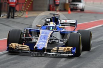 World © Octane Photographic Ltd. Formula 1 - Winter Test 1. Marcus Ericsson – Sauber F1 Team C36. Circuit de Barcelona-Catalunya. Wednesday 1st March 2017. Digital Ref : 1782LB1D9904