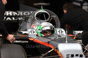 World © Octane Photographic Ltd. Formula 1 - Winter Test 1. Alfonso Celis - Sahara Force India VJM10. Circuit de Barcelona-Catalunya. Wednesday 1st March 2017. Digital Ref : 1782LB1D9973