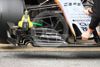 World © Octane Photographic Ltd. Formula 1 - Winter Test 1. Alfonso Celis - Sahara Force India VJM10. Circuit de Barcelona-Catalunya. Wednesday 1st March 2017. Digital Ref : 1782LB1D9980