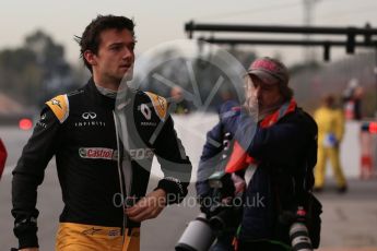 World © Octane Photographic Ltd. Formula 1 - Winter Test 1. Jolyon Palmer - Renault Sport F1 Team R.S.17. Circuit de Barcelona-Catalunya. Wednesday 1st March 2017. Digital Ref : 1782LB5D8423