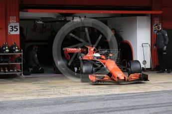 World © Octane Photographic Ltd. Formula 1 - Winter Test 1. Fernando Alonso - McLaren Honda MCL32. Circuit de Barcelona-Catalunya. Wednesday 1st March 2017. Digital Ref : 1782LB5D8476