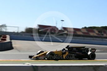 World © Octane Photographic Ltd. Formula 1 - Winter Test 1. Nico Hulkenberg - Renault Sport F1 Team R.S.17. Circuit de Barcelona-Catalunya. Wednesday 1st March 2017. Digital Ref :1782LB5D8646