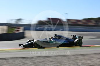 World © Octane Photographic Ltd. Formula 1 - Winter Test 1. Lewis Hamilton - Mercedes AMG Petronas F1 W08 EQ Energy+. Circuit de Barcelona-Catalunya. Wednesday 1st March 2017. Digital Ref :1782LB5D8694