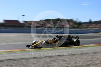 World © Octane Photographic Ltd. Formula 1 - Winter Test 1. Nico Hulkenberg - Renault Sport F1 Team R.S.17. Circuit de Barcelona-Catalunya. Wednesday 1st March 2017. Digital Ref :1782LB5D8702