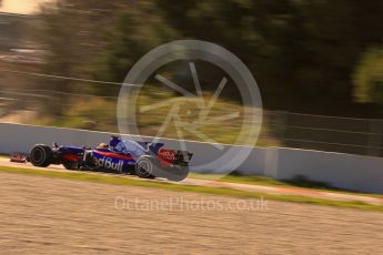 World © Octane Photographic Ltd. Formula 1 - Winter Test 1. Carlos Sainz - Scuderia Toro Rosso STR12. Circuit de Barcelona-Catalunya. Wednesday 1st March 2017. Digital Ref :