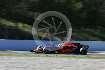 World © Octane Photographic Ltd. Formula 1 - Winter Test 1. Daniel Ricciardo - Red Bull Racing RB13. Circuit de Barcelona-Catalunya. Wednesday 1st March 2017. Digital Ref : 1782LB5D8806