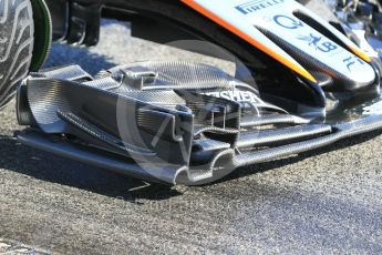 World © Octane Photographic Ltd. Formula 1 - Winter Test 1. Sergio Perez - Sahara Force India VJM10. Circuit de Barcelona-Catalunya. Thursday 2nd March 2017. Digital Ref :1783CB1D4740