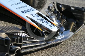 World © Octane Photographic Ltd. Formula 1 - Winter Test 1. Sergio Perez - Sahara Force India VJM10. Circuit de Barcelona-Catalunya. Thursday 2nd March 2017. Digital Ref :1783CB1D4744