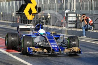 World © Octane Photographic Ltd. Formula 1 - Winter Test 1. Antonio Giovinazzi – Sauber F1 Team C36. Circuit de Barcelona-Catalunya. Thursday 2nd March 2017. Digital Ref :1783CB1D4761