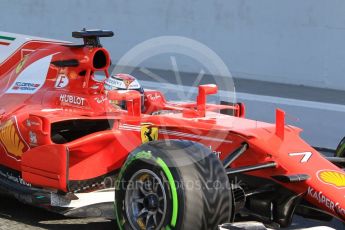 World © Octane Photographic Ltd. Formula 1 - Winter Test 1. Kimi Raikkonen - Scuderia Ferrari SF70H. Circuit de Barcelona-Catalunya. Thursday 2nd March 2017. Digital Ref :1783CB1D4820