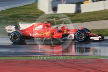 World © Octane Photographic Ltd. Formula 1 - Winter Test 1. Kimi Raikkonen - Scuderia Ferrari SF70H. Circuit de Barcelona-Catalunya. Thursday 2nd March 2017. Digital Ref : 1783CB1D8932