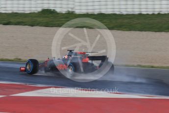 World © Octane Photographic Ltd. Formula 1 - Winter Test 1. Romain Grosjean - Haas F1 Team VF-17. Circuit de Barcelona-Catalunya. Thursday 2nd March 2017. Digital Ref : 1783CB1D9157