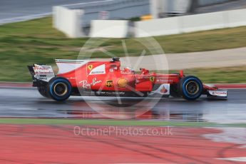 World © Octane Photographic Ltd. Formula 1 - Winter Test 1. Kimi Raikkonen - Scuderia Ferrari SF70H. Circuit de Barcelona-Catalunya. Thursday 2nd March 2017. Digital Ref : 1783CB1D9300
