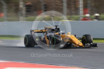 World © Octane Photographic Ltd. Formula 1 - Winter Test 1. Nico Hulkenberg - Renault Sport F1 Team R.S.17. Circuit de Barcelona-Catalunya. Thursday 2nd March 2017. Digital Ref :1783CB1D9394