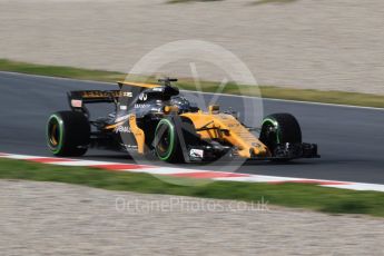 World © Octane Photographic Ltd. Formula 1 - Winter Test 1. Nico Hulkenberg - Renault Sport F1 Team R.S.17. Circuit de Barcelona-Catalunya. Thursday 2nd March 2017. Digital Ref :1783CB1D9404