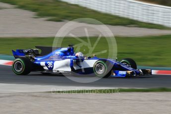 World © Octane Photographic Ltd. Formula 1 - Winter Test 1. Antonio Giovinazzi – Sauber F1 Team C36. Circuit de Barcelona-Catalunya. Thursday 2nd March 2017. Digital Ref :1783CB1D9505