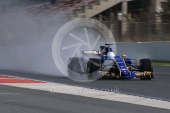 World © Octane Photographic Ltd. Formula 1 - Winter Test 1. Antonio Giovinazzi – Sauber F1 Team C36. Circuit de Barcelona-Catalunya. Thursday 2nd March 2017. Digital Ref : 1783CB1D9680