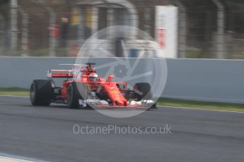 World © Octane Photographic Ltd. Formula 1 - Winter Test 1. Kimi Raikkonen - Scuderia Ferrari SF70H. Circuit de Barcelona-Catalunya. Thursday 2nd March 2017. Digital Ref :1783CB1D9683
