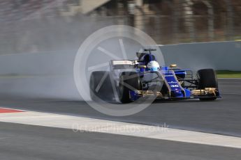 World © Octane Photographic Ltd. Formula 1 - Winter Test 1. Antonio Giovinazzi – Sauber F1 Team C36. Circuit de Barcelona-Catalunya. Thursday 2nd March 2017. Digital Ref :1783CB1D9714