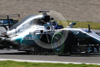 World © Octane Photographic Ltd. Formula 1 - Winter Test 1. Valtteri Bottas - Mercedes AMG Petronas F1 W08 EQ Energy+. Circuit de Barcelona-Catalunya. Thursday 2nd March 2017. Digital Ref :1783CB1D9903