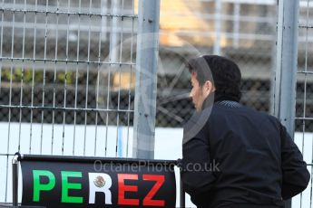 World © Octane Photographic Ltd. Formula 1 - Winter Test 1. Sergio Perez - Sahara Force India. Circuit de Barcelona-Catalunya. Thursday 2nd March 2017. Digital Ref : 1783LB1D1029