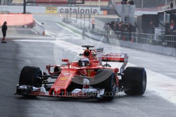 World © Octane Photographic Ltd. Formula 1 - Winter Test 1. Kimi Raikkonen - Scuderia Ferrari SF70H. Circuit de Barcelona-Catalunya. Thursday 2nd March 2017. Digital Ref : 1783LB1D1135